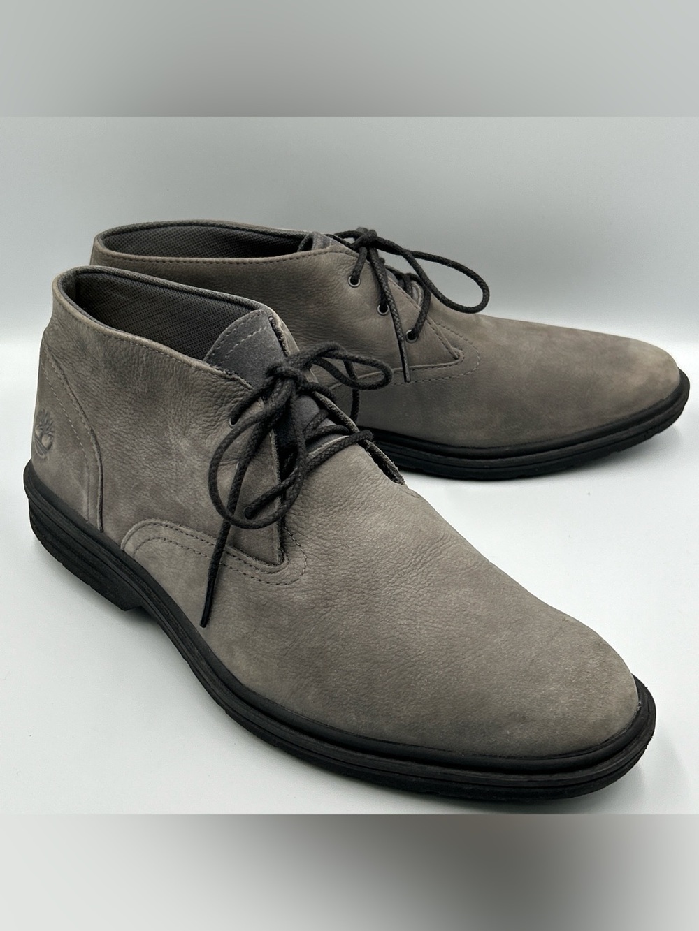 Timberland Sawyer Lane Chukka Boot Mens 10.5 Gray Waterproof Leather Dress Work